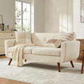 Mid‑Century Tufted Loveseat Sofa