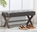 PU Leather Upholstered Entryway Bench