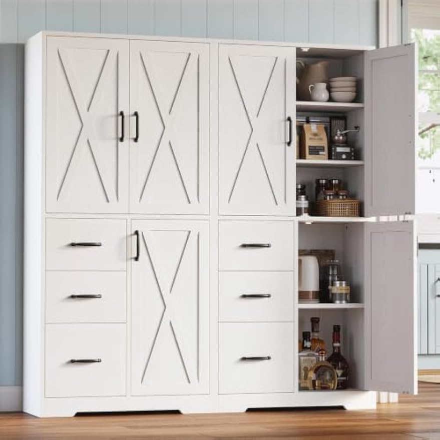 Modern Freestanding Kitchen Pantry Cabinet