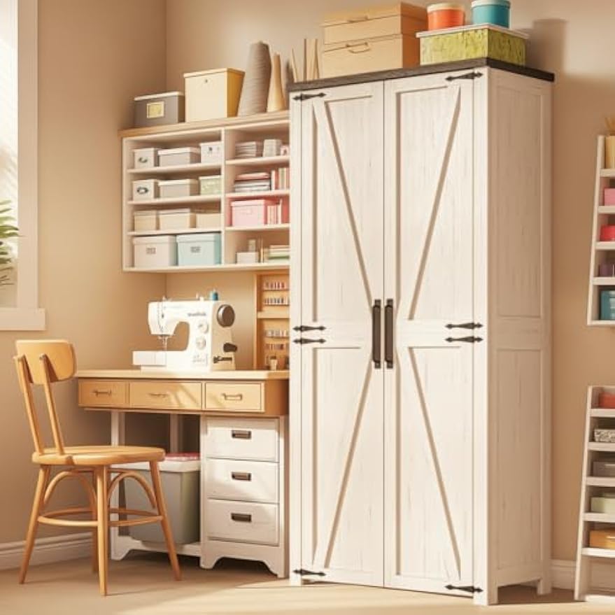 LED Craft Sewing Storage Cabinet