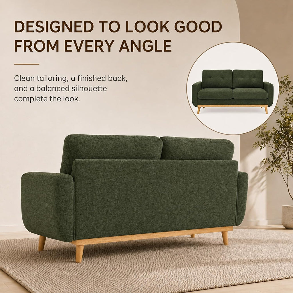 Modern Tufted Upholstered Loveseat Sofa