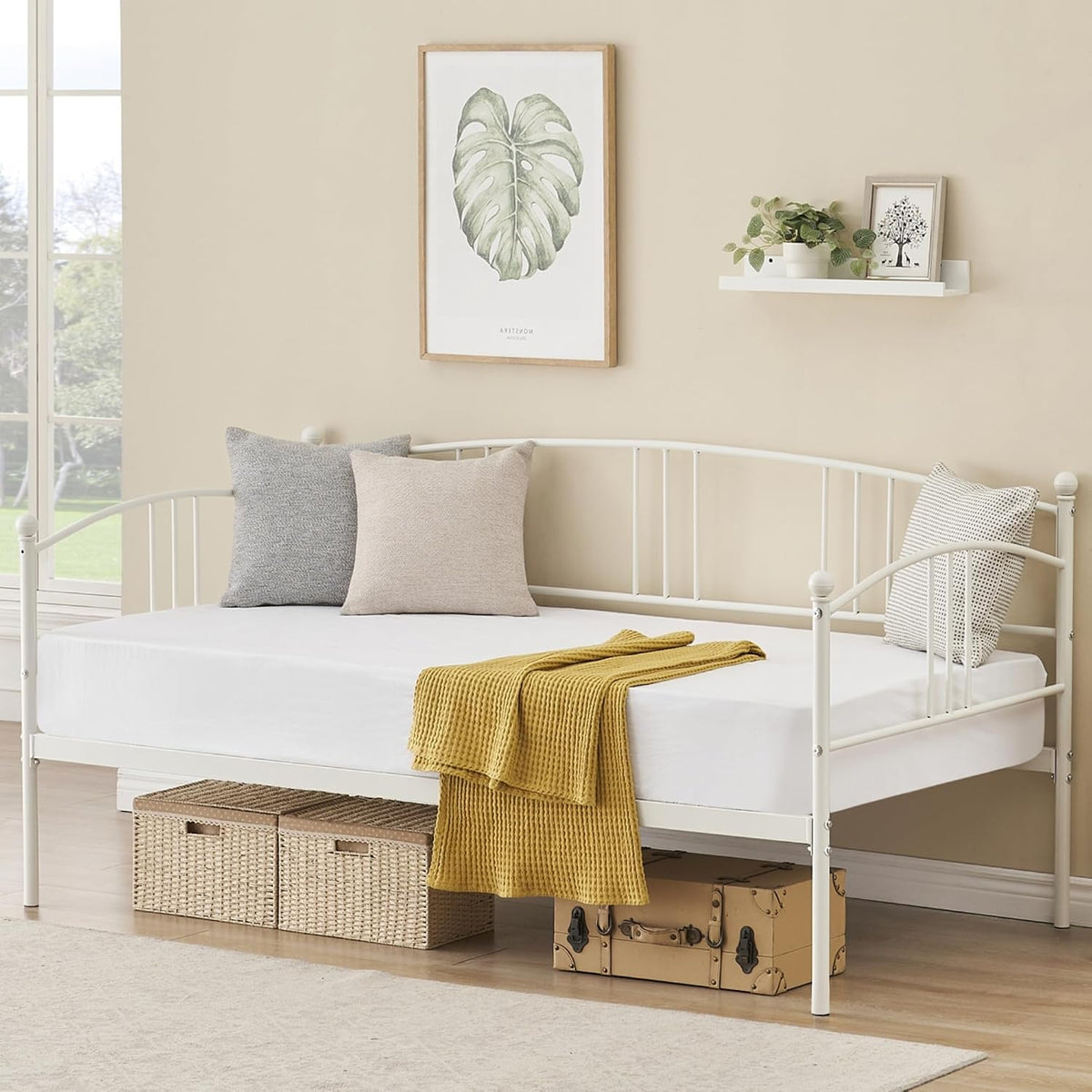 Arch‑Design Metal Twin Daybed Frame