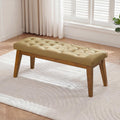 Tufted Upholstered Entryway Bed Bench