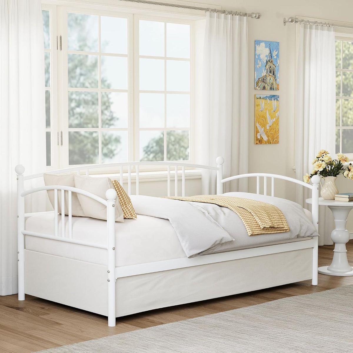 Arch‑Design Metal Twin Daybed Frame